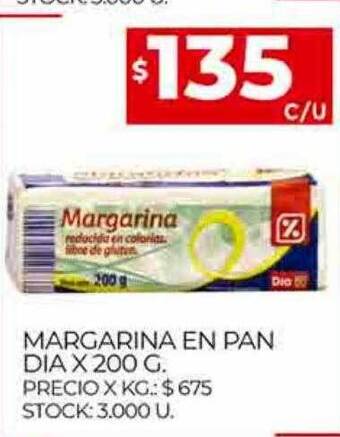 Supermercados DIA Margarina en pan dia oferta