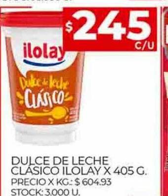 Supermercados DIA Dulce de leche clásico ilolay oferta