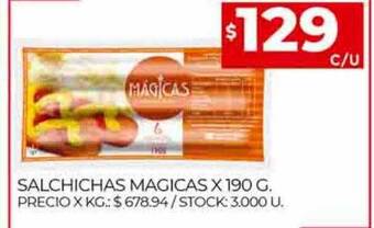 Supermercados DIA Salchichas magicas oferta