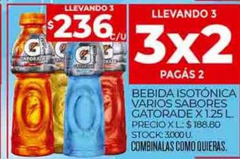 Supermercados DIA Bebida isotónica varios sabores gatorade oferta