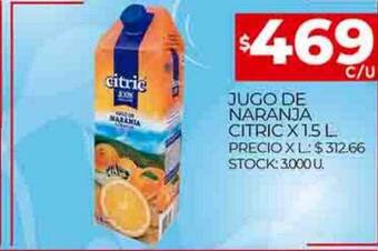 Supermercados DIA Jugo de naranja citric oferta