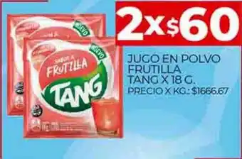 Supermercados DIA Jugo enn polvo frutilla tang oferta