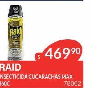 Masivos Raid insecticida cucarachas max oferta