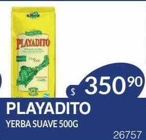 Masivos Playadito yerba suave oferta