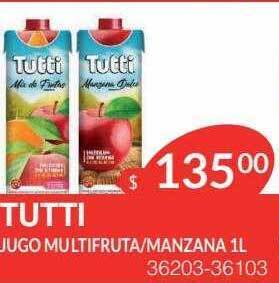 Masivos Tutti jugo multifruta manzana oferta