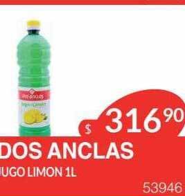 Masivos Dos anclas jugo limon oferta