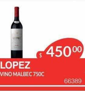 Masivos Lopez vino malbec oferta
