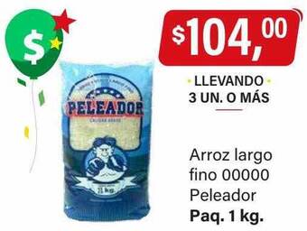 Supermercados Damesco Arroz largo fino 00000 peleador oferta