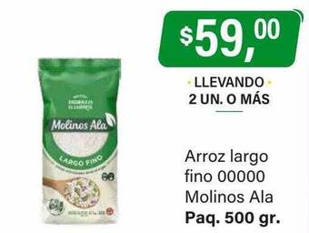 Supermercados Damesco Arroz largo fino 00000 molinos ala oferta