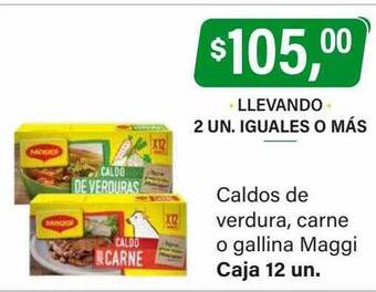 Supermercados Damesco Caldos de verdura, carne o gallina maggi oferta