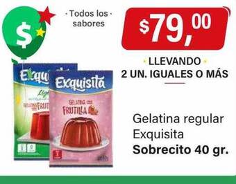 Supermercados Damesco Gelatina regular exquisita oferta