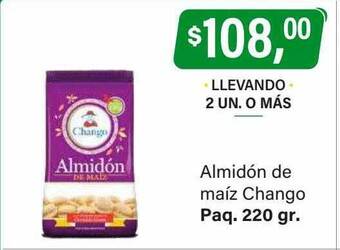 Supermercados Damesco Almidón de maíz chango oferta