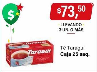 Supermercados Damesco Té taragui oferta