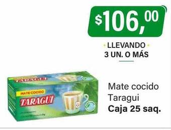 Supermercados Damesco Mate cocido taragui oferta