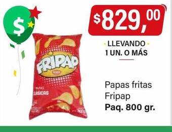 Supermercados Damesco Papas fritas fripap oferta