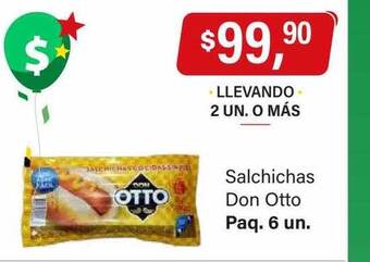 Supermercados Damesco Salchichas don otto oferta