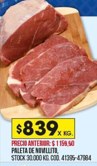 Coto Paleta de Novillito oferta