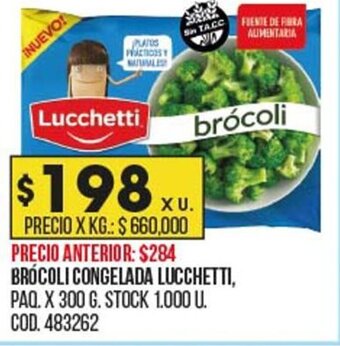 Coto Brócoli Congelada Lucchetti oferta