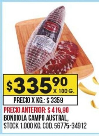 Coto Bondiola Campo Austral oferta