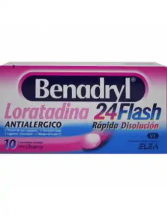 Farmacias Líder Benadryl 24 flash x 10 comprimidos oferta