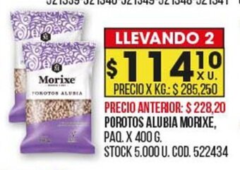 Coto Porotos Alubia Morixe oferta