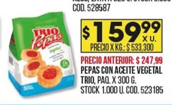 Coto Pepas Con Aceite Vegetal Trio oferta