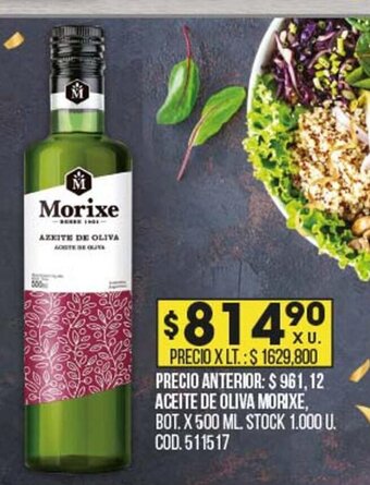 Coto Aceite de Oliva Morixe oferta