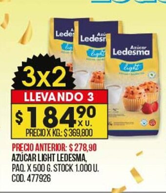 Coto Azúcar Light Ledesma oferta