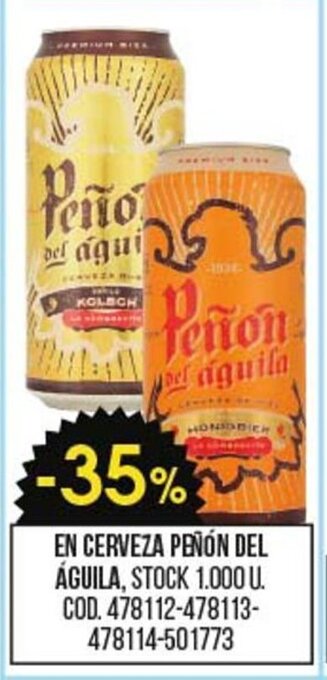 Coto En Cerveza Peñón Del águila oferta