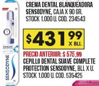 Coto Cepillo Dental Suave Complete Protection Sensodyne oferta
