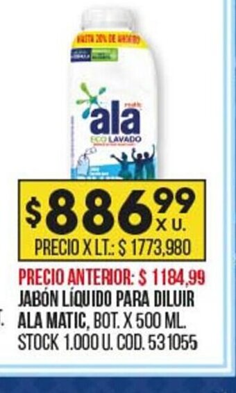 Coto Jabón Líquido Para Diluir Ala Matic oferta