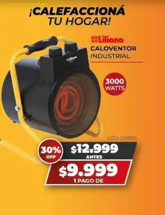 Novogar Liliana Caloventor Industrial 3000 Watts oferta