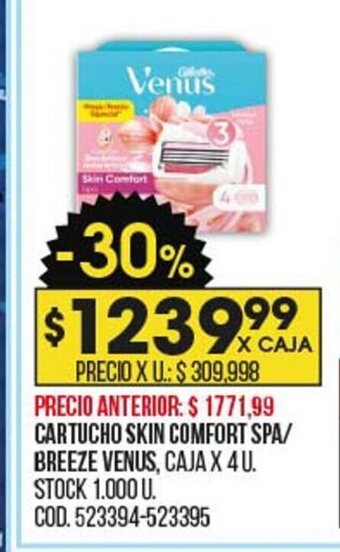 Coto Cartucho Skin Comfort Spa/Breeze Venus oferta