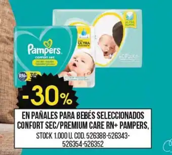 Coto En Pañales Para Bebés Seleccionados Confort Sec/Premium Care Rn+Pampers oferta