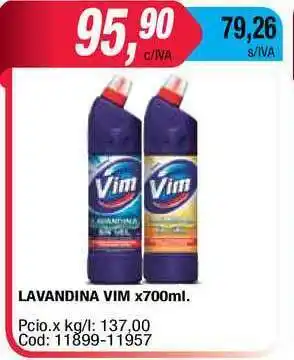 Maxiconsumo Lavandina Vim X700ml oferta