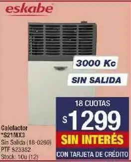 Lombardi Eskabe Calefactor S21MX3 oferta