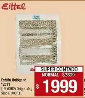 Lombardi Eiffel Estufa Halogena E511 oferta