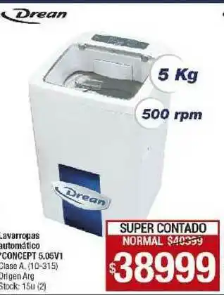 Lombardi Drean Lavarropas Automático Concept 5.05v1 oferta