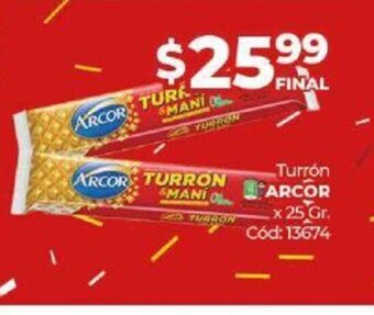 Diarco Turrón Arcor oferta