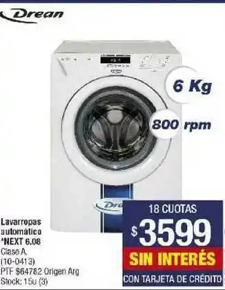 Lombardi Drean Lavarropas Automatico Next 6.08 oferta
