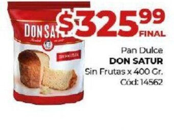 Diarco Pan Dulce Don Satur oferta