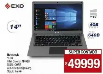 Lombardi Exo Notebook L33 oferta