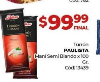 Diarco Turrón Paulista oferta