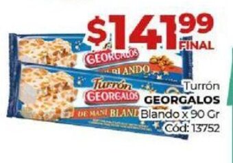 Diarco Turrón Georgalos oferta