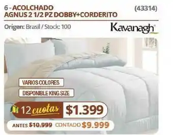 Hendel Kavanagh Acolchado Agnus 2 1-2pz Dobby+corderito oferta
