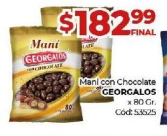 Diarco Mani Con Chocolate Georgalos oferta