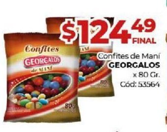 Diarco Confites de Mani Georgalos oferta