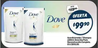 El Nene Dove Acondicionador - Shampoo x180ml. Doy Pack Reconstrucción Completa oferta