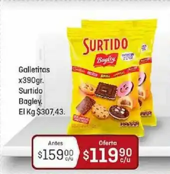 El Nene Surtido Bagley Galletitas X390gr. oferta