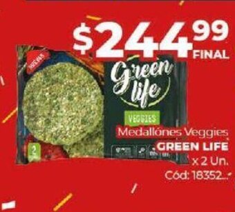Diarco Medallónes Veggies Green Life oferta